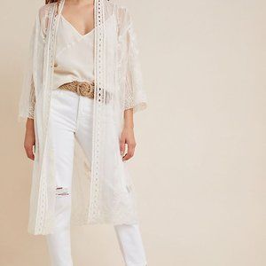 Anthro Lace Emilia Kimono One Size